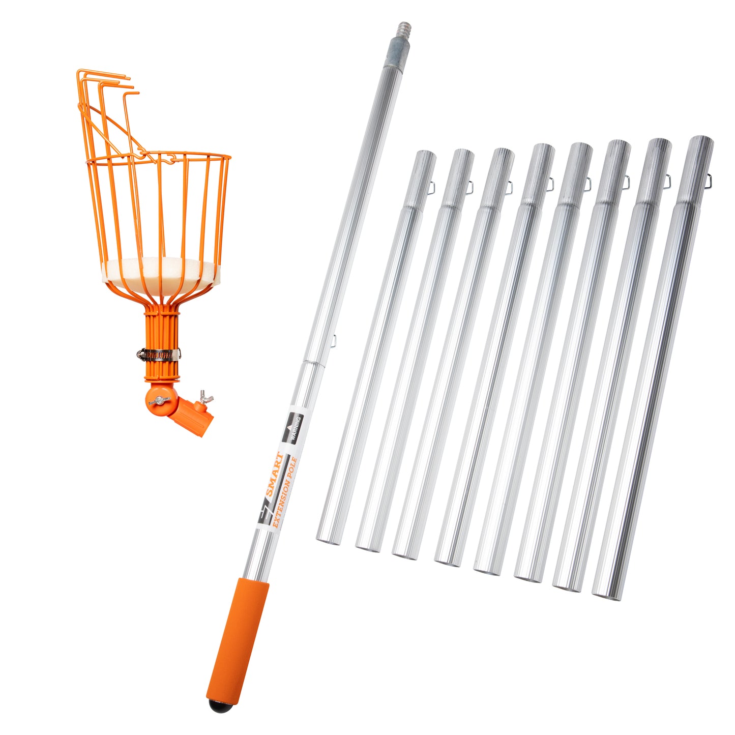 Fruit Picker with 16' Extension Pole, Case of 5