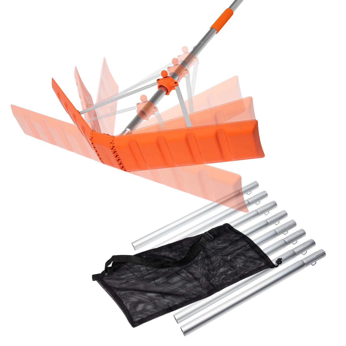 Snow Roof Rake with 16’ Pole, Box of 5